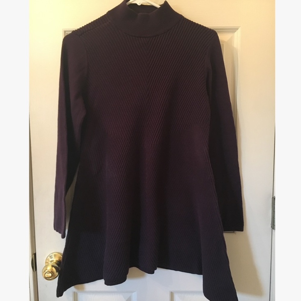 Style and Co. Dark Purple Knit Sweater